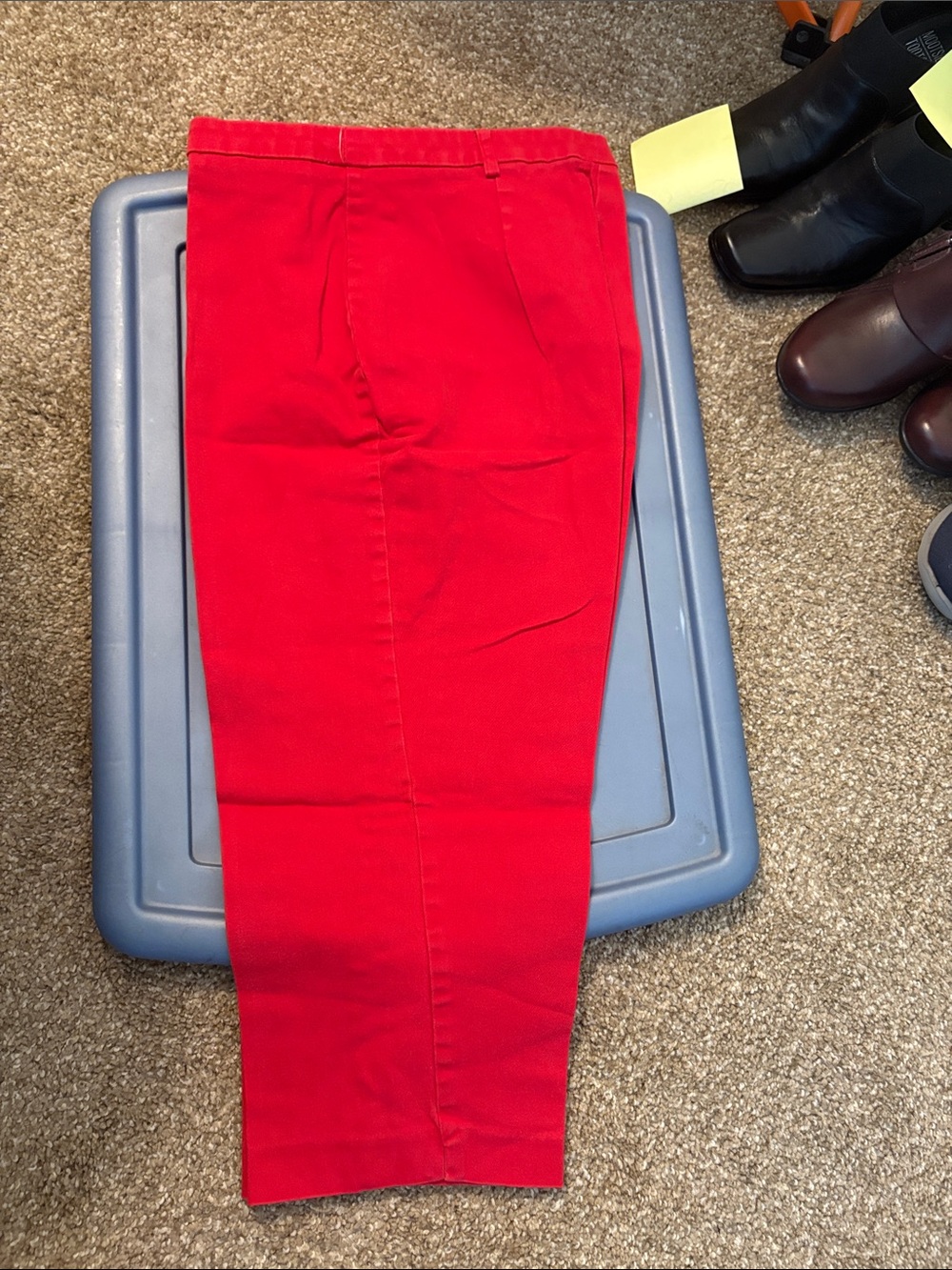 Briggs New York Red Ankle Crop Jeans for Women